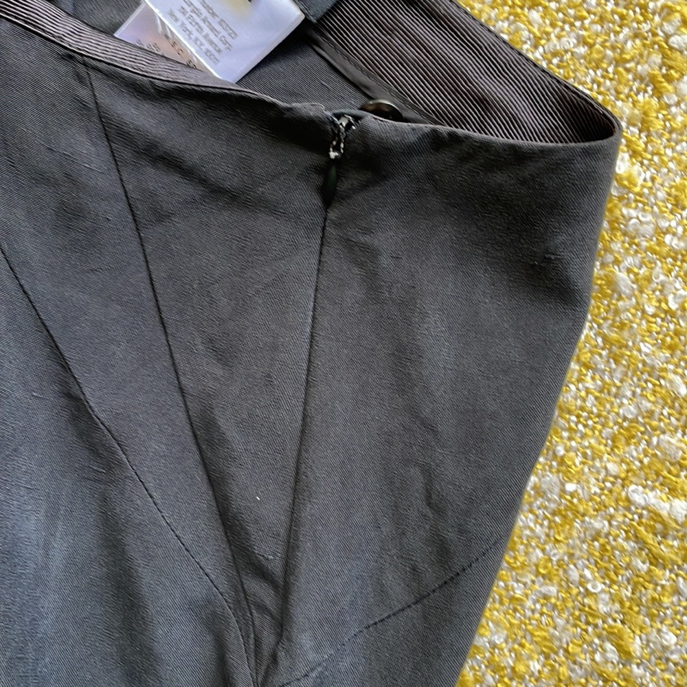 Black Silk Armani Pants Giorgio Armani Silk Dress Pants w/ Zip Closure - Picture 10 of 12